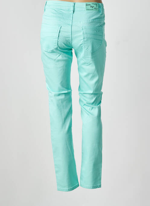 Blugi cu croială slim albastru QUATRE VINGT JOURS femeie