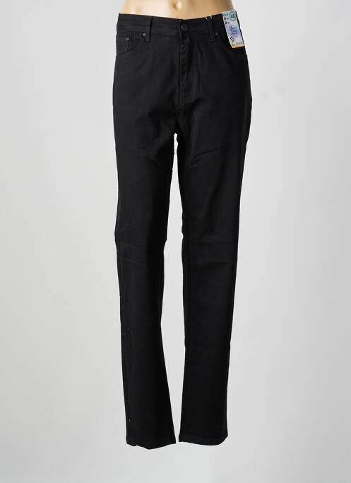 Blugi cu croială slim negru QUATRE VINGT JOURS femeie