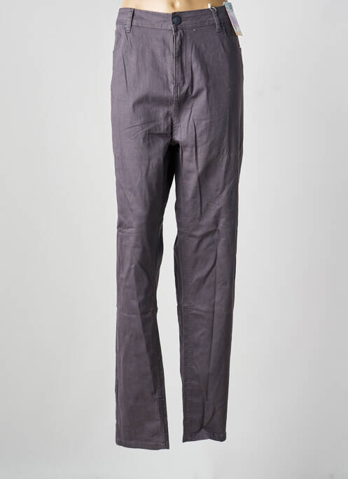 Blugi cu croială slim gri QUATRE VINGT JOURS femeie