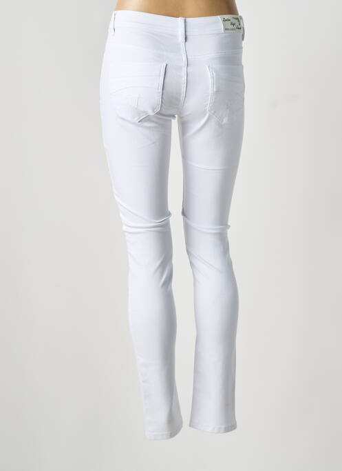 Blugi cu croială slim alb QUATRE VINGT JOURS femeie