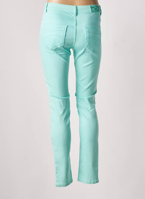 Blugi cu croială slim elasticitate mărime normală verde QUATRE VINGT JOURS femme