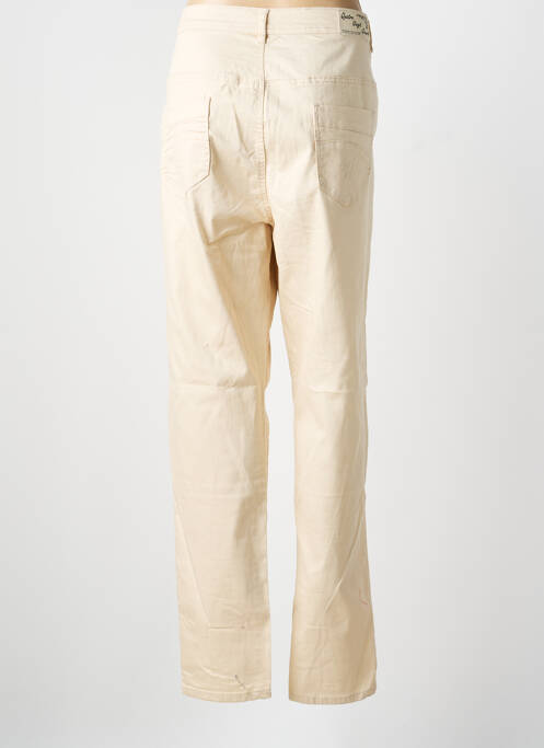 Blugi cu croială slim bej QUATRE VINGT JOURS femeie