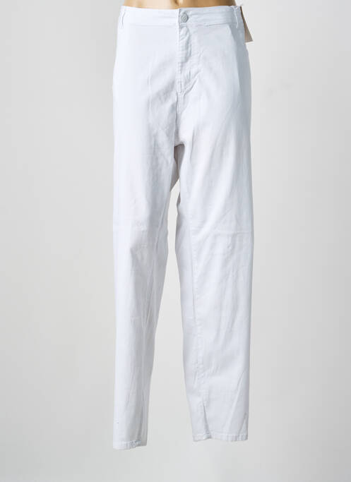 Blugi cu croială slim alb QUATRE VINGT JOURS femeie