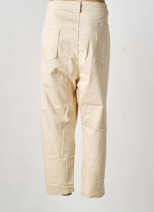 Blugi cu croială slim bej QUATRE VINGT JOURS femeie