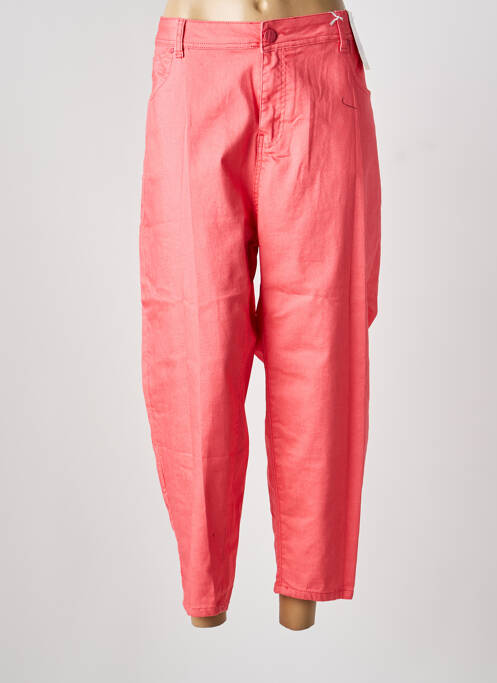Blugi cu croială slim roz QUATRE VINGT JOURS femeie