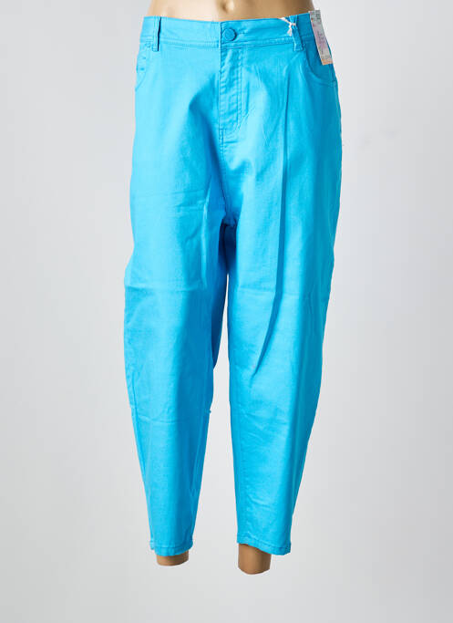 Blugi cu croială slim albastru QUATRE VINGT JOURS femeie