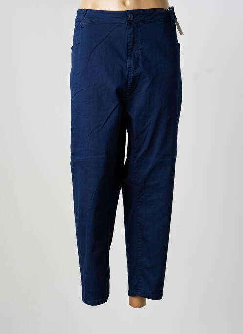 Blugi cu croială slim albastru QUATRE VINGT JOURS femeie