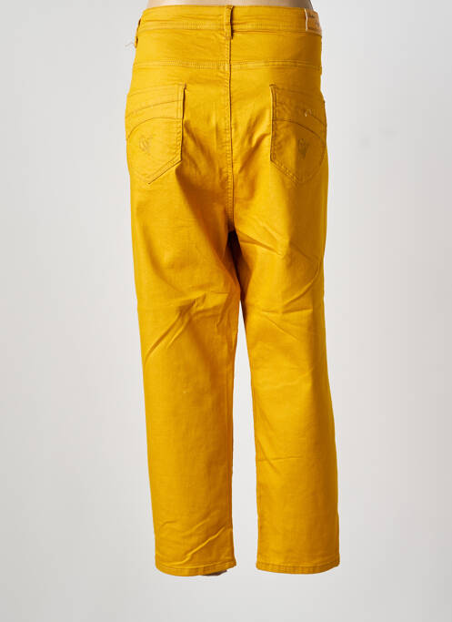 Blugi cu croială slim galben QUATRE VINGT JOURS femeie