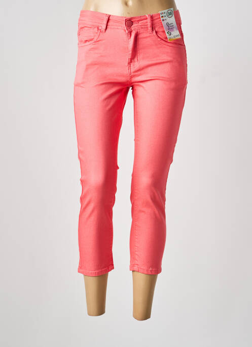 Blugi cu croială slim elasticitate mărime normală roz QUATRE VINGT JOURS femme