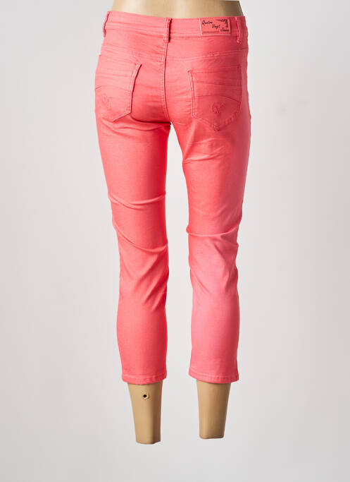 Blugi cu croială slim elasticitate mărime normală roz QUATRE VINGT JOURS femme