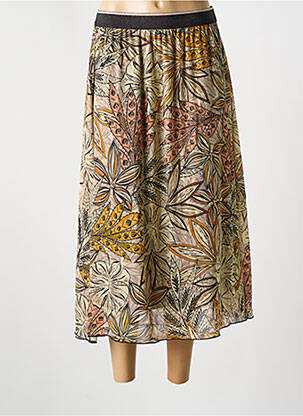 Fustă lungă bej GRIFFON femeie