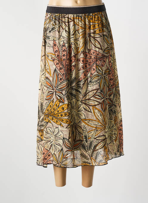 Fustă lungă bej GRIFFON femeie