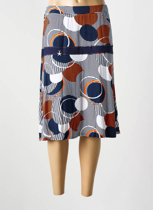 Fustă midi albastru GUY DUBOUIS femeie