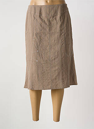 Fustă midi maro GUY DUBOUIS femeie