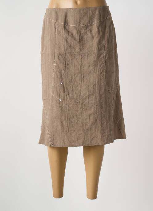 Fustă midi maro GUY DUBOUIS femeie