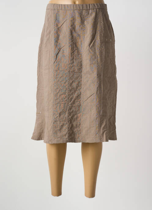 Fustă midi maro GUY DUBOUIS femeie