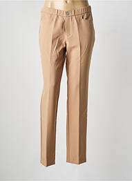 Pantalon slim talie elastică talie înaltă maro WALTRON femme