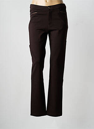 Pantalon slim elasticitate mărime normală maro WALTRON femeie