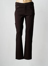 Pantalon slim elasticitate mărime normală maro WALTRON femme