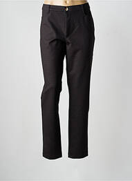 Pantalon slim elasticitate mărime normală negru WALTRON femme