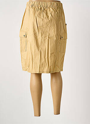 Fustă midi elasticitate bej GRIFFON femeie