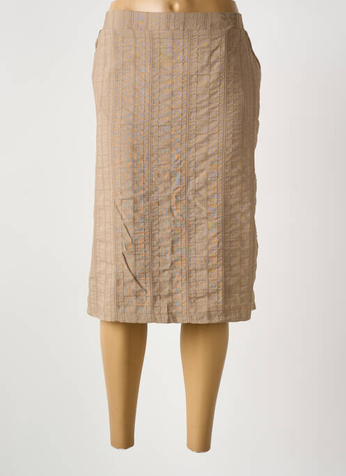 Fustă midi bej GRIFFON femeie