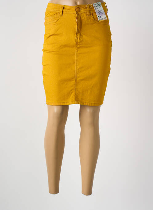 Fustă midi galben QUATRE VINGT JOURS femeie