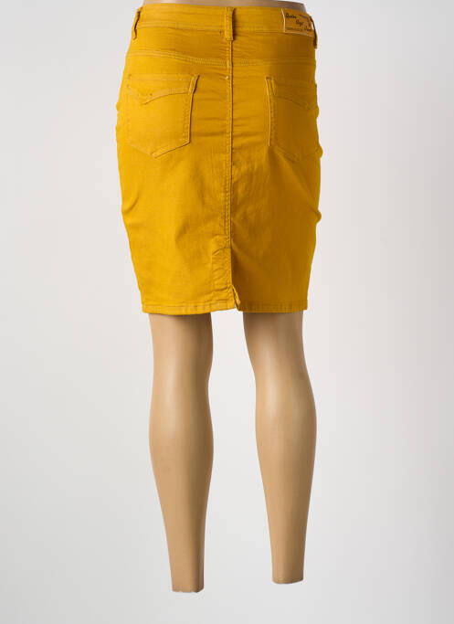 Fustă midi galben QUATRE VINGT JOURS femeie