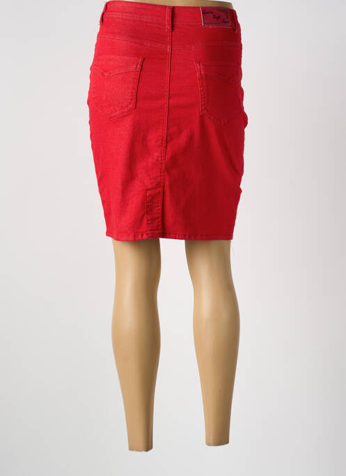 Fustă midi roșu QUATRE VINGT JOURS femeie