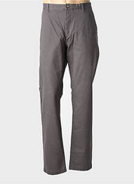 Pantalon chino închidere cu fermoar sub clapetă cu nasturi gri GANT femme