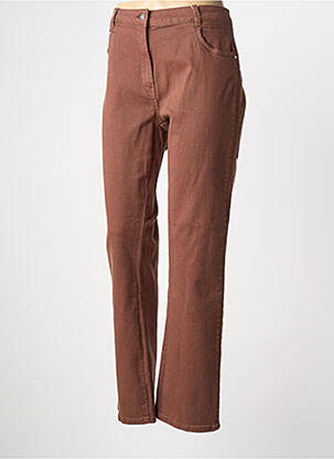 Blugi cu croială dreaptă maro C'EST BEAU LA VIE femeie