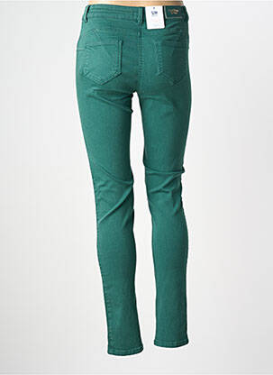 Pantalon slim țesătură poplin mărime normală verde C'EST BEAU LA VIE femeie