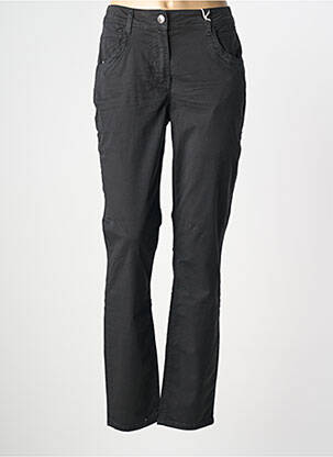 Pantalon slim țesătură poplin mărime normală negru CECIL femeie
