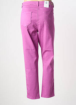 Pantalon slim țesătură poplin mărime normală violet C'EST BEAU LA VIE femeie