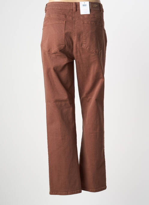 Blugi cu croială dreaptă maro C'EST BEAU LA VIE femeie