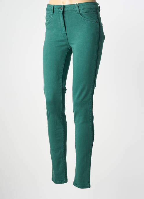 Pantalon slim verde C'EST BEAU LA VIE femeie