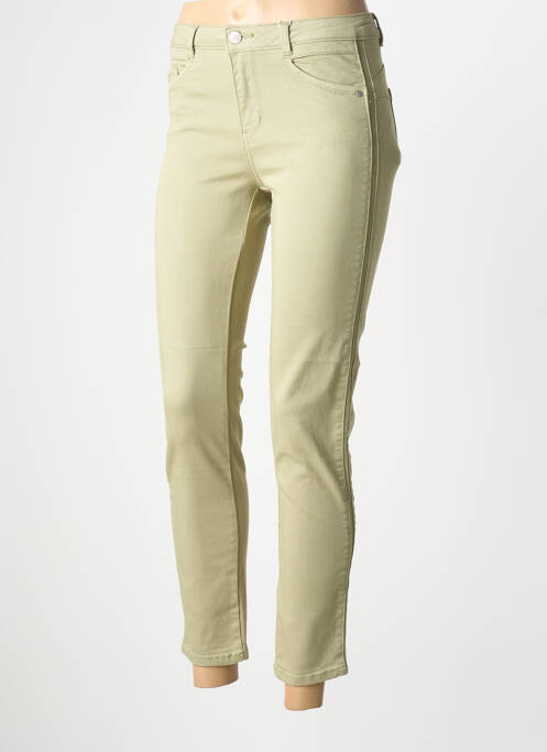 Pantalon slim verde C'EST BEAU LA VIE femeie