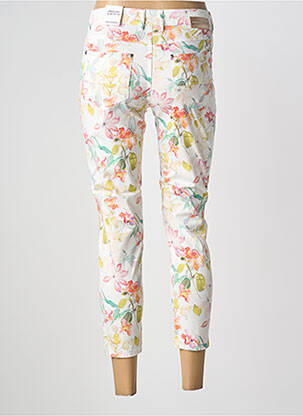 Pantalon 7/8 țesătură poplin mărime normală alb ANNA MONTANA femeie