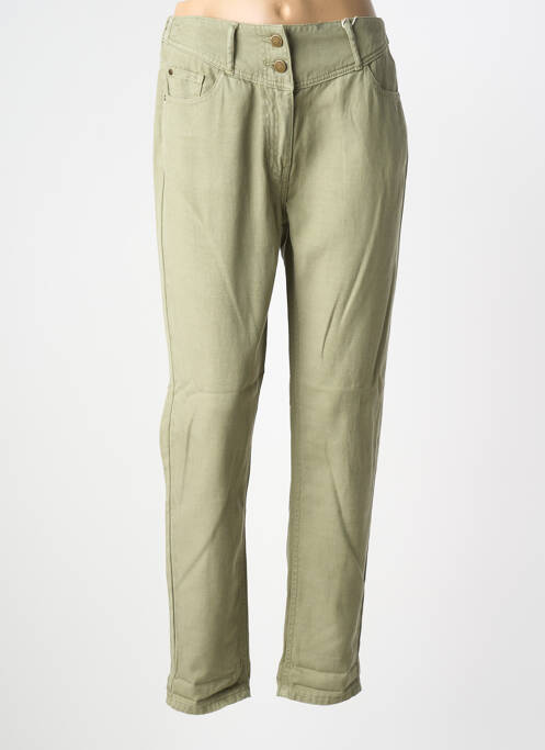 Blugi cu croială slim verde C'EST BEAU LA VIE femeie