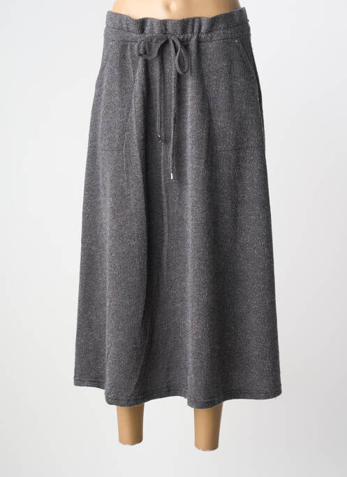 Fustă lungă croială evazată gri DIANE LAURY femme