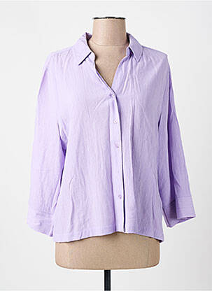 Cămașă țesătură crep mâneci 3/4 violet STREET ONE femeie