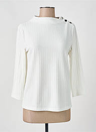 Tricou mâneci 3/4 mâneci 3/4 alb STREET ONE femme
