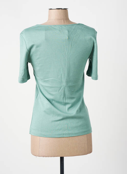 Tricou guler în v mâneci scurte verde STREET ONE femme