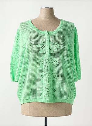 Pulover verde C'EST BEAU LA VIE femeie