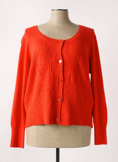 Vestă cu mâneci lungi strânsă pe partea de jos portocaliu JULIE GUERLANDE femme