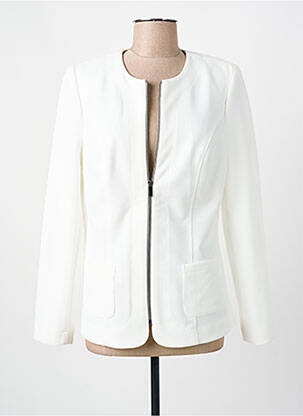 Jachete casual guler rotund alb BARBARA LEBEK femeie