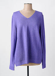 Pulover guler în v mâneci lungi violet CECIL femeie