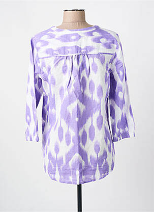 Bluză țesătură poplin mâneci 3/4 violet STREET ONE femeie