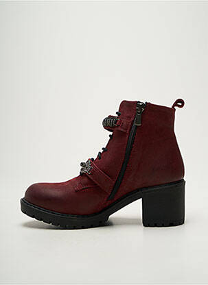 Botine/ghete toc pătrat toc de 4 la 6 cm violet K.MARY femeie