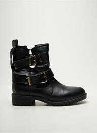Botine/ghete țesătură satinată toc de 4 la 6 cm negru FRANCESCO MILANO femeie